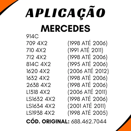 Junta Universal 54/66 Estrias Mercedes 709/ 710/ 912