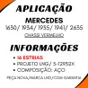 Pontuva E Luveira Mbb 1630/ 1934/ 1935/ 1941/ 2635 Chassi Vermelho