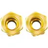 Kit 5 Conexão Emenda Tubo Nylon Mbb Tubo 11 Mm X 11 Mm (Completa)