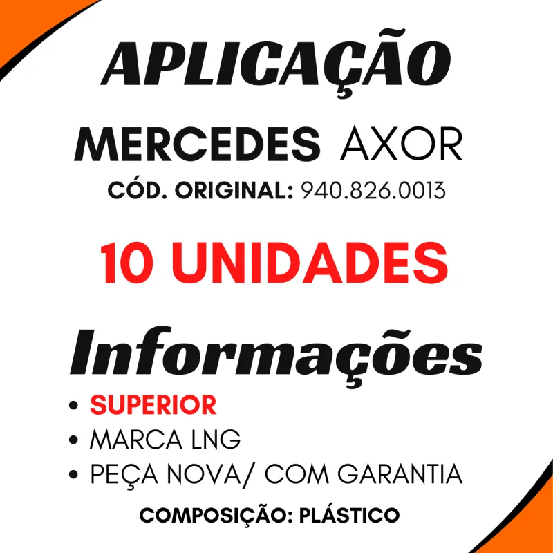 Suporte Farol Superior Mercedes Axor