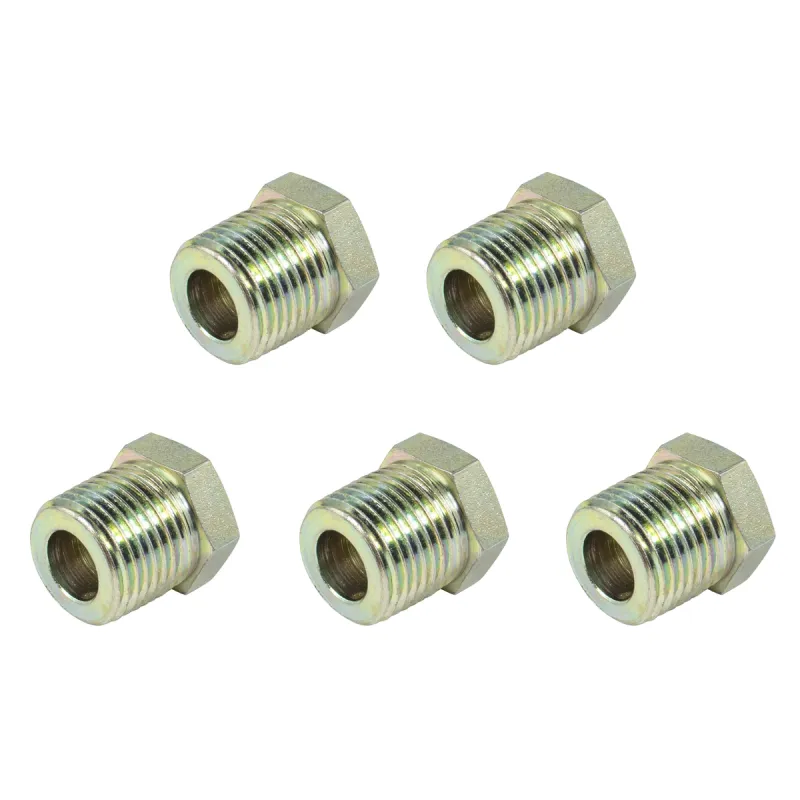 Kit 5 Conexão Redutora Válvula Mbb Macho 1/2 Npt X Femea 1/4 Npt