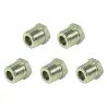 Kit 5 Conexão Redutora Válvula Mbb Macho 1/2 Npt X Femea 1/4 Npt