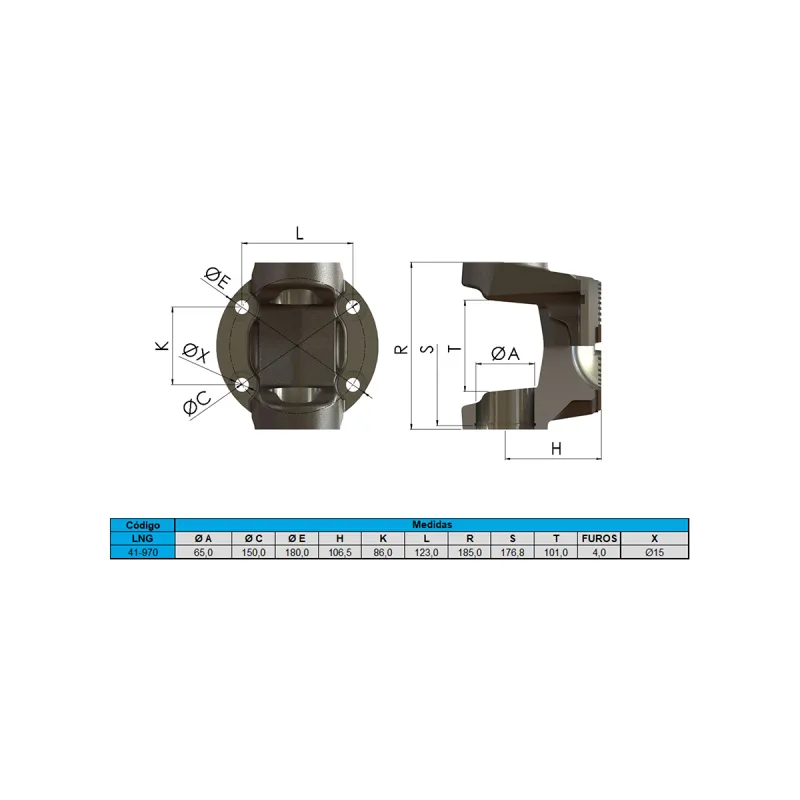 Flange De Orelhas