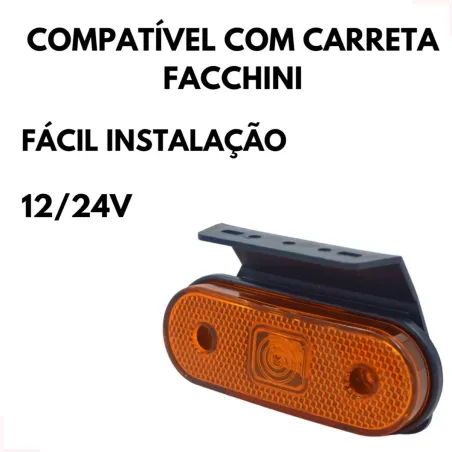 Lanterna Lateral Com Suporte Carretas Facchini