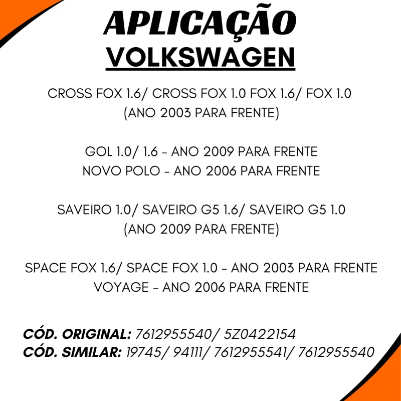 Bomba Direção Hidráulica Cross Fox/ Fox/ Gol/ Novo Polo/ Saveiro