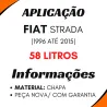 Tanque Combustivel Fiat Strada 96 97 98 99 2000 Até 2015 Tanque Combustivel Fiat Strada 96 97 98 99 2000 Até 2015