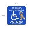 Adesivo Autismo Vidro Carro