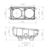 Farol Duplo Direito Mercedes 1714   1618   1215   2428   2423   914  