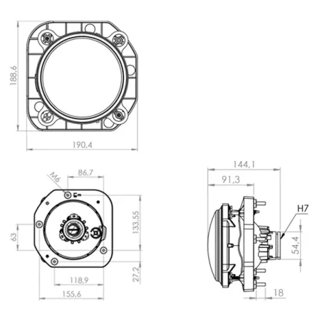 Farol Luz Baixa Esquerdo Ford Cargo 2012 Em Diante