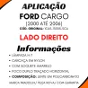 Farol Duplo Horizontal Direito Ford Cargo 2000a2006