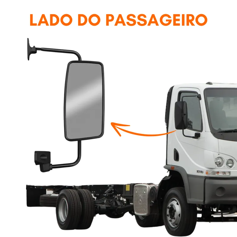Espelho Retrovisor Mb Accelo 2020/2022 - Com Desembacador - Lado