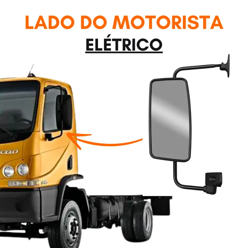 Espelho Retrovisor Accelo 2020/2022 Com Desembacador Eletrico Lado