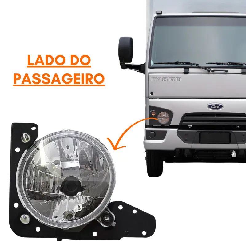 Farol Ford Cargo 816 1119 Lado Direito