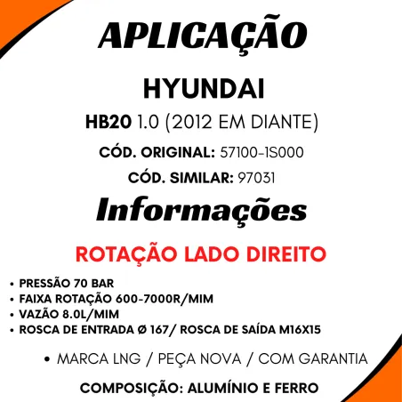 Bomba Direção Hidráulica