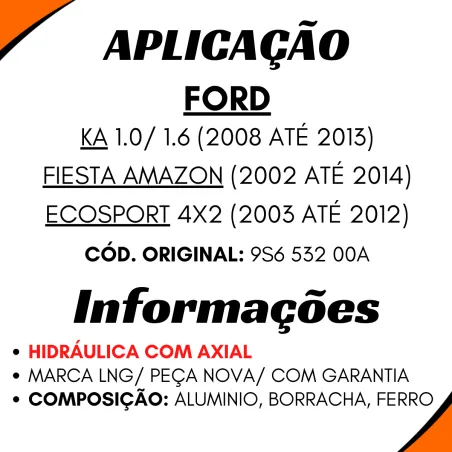 Caixa Direção Hidráulica Com Axial Ecosport/ Fiesta