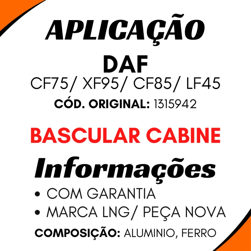 Bomba Hidráulica Cabine Daf Cf75/ Cf85/ Xf95/ Lf45