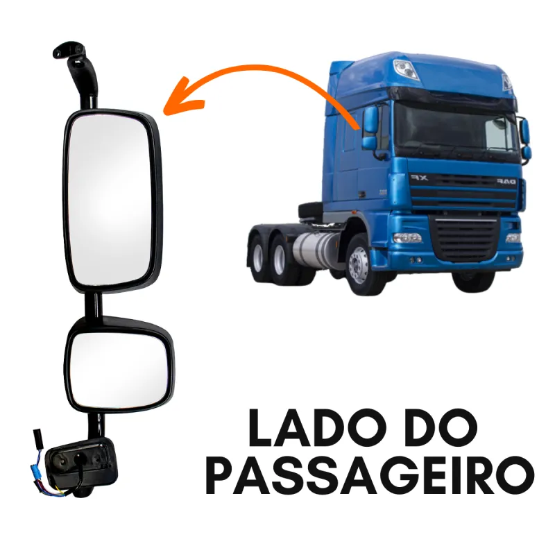 Espelho Eletrico Com Desembacador Direito Xf