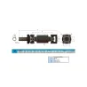Cardan Completo Diant. Hyundai Hr A- 820 Mm Fechado B- 635 Mm C- 540