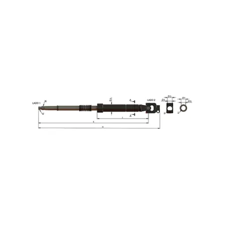 Coluna De Direção (Completa) 860mm  Vw 7.100/ 8.100 / 8.140/ L80