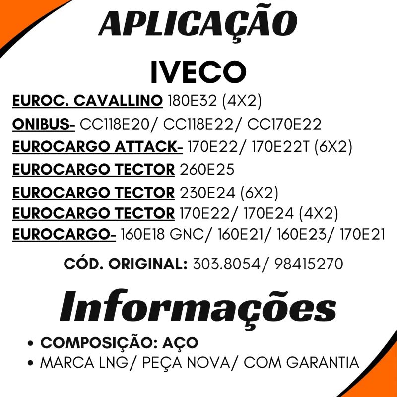 Coluna De Direção (Completa) Iveco Attack/ Cavallino/ Eurocargo