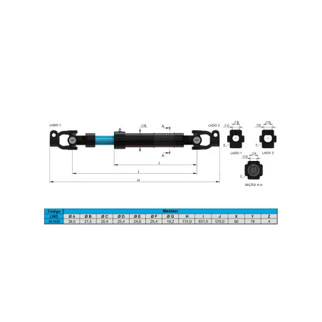 Coluna De Direção (Completa) Iveco Novo Stralis Eurotronic- Ecoline