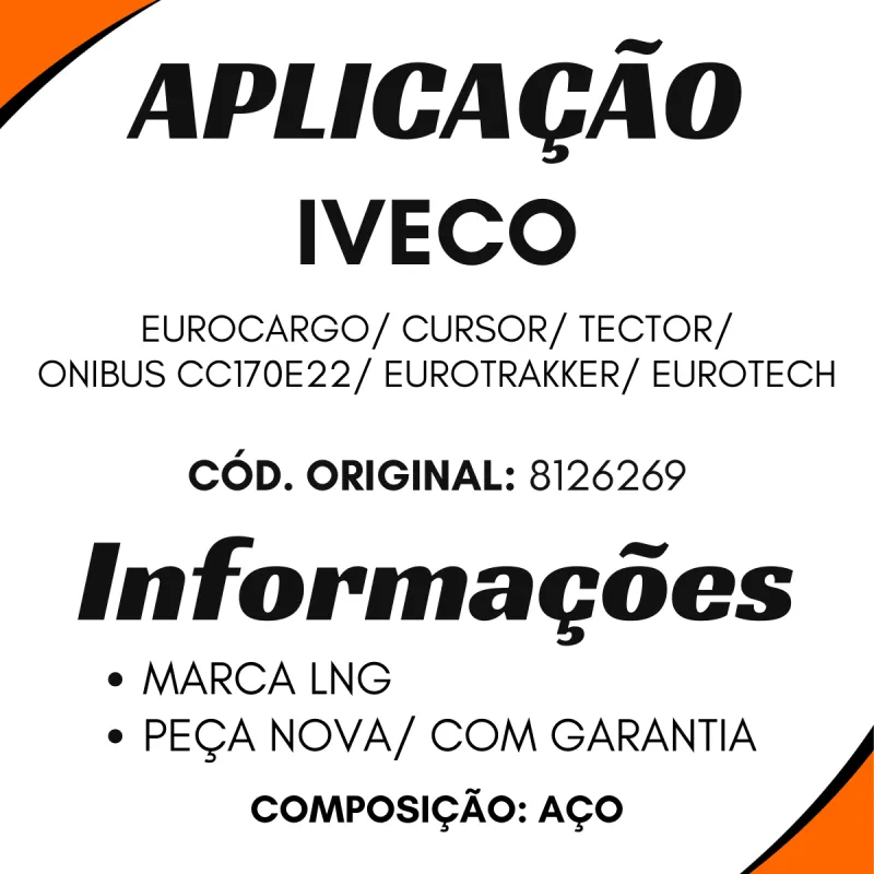 Coluna De Direção (Completa) Iveco Cursor/ Eurocargo/ Eurotech/