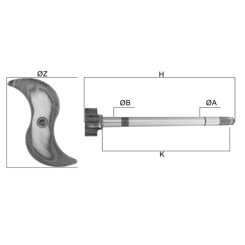 Eixo Expansores S Freio Ar Dir. Tras. Ford 2r0609457c/ Vw 2r0609457c
