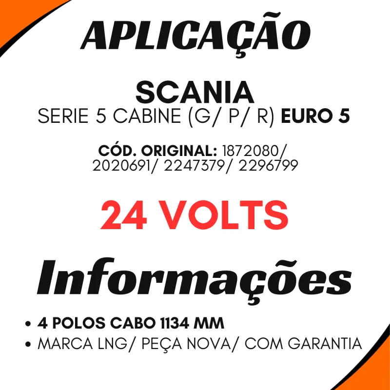 Sensor Arla Scania Série 5 (Euro 5)