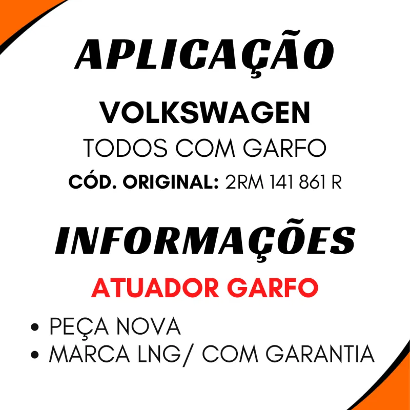 Atuador Garfo Embreagem Volkswagen 2rm 141 861r