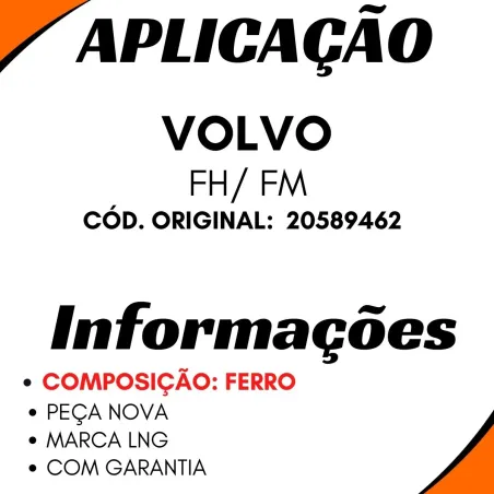 Tubo Dágua Do Radiador Para O Reservatorio Volvo Fh/ Fm 20589462