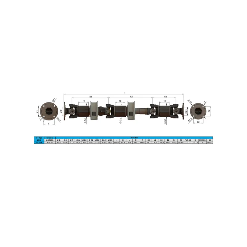 Cardan Completo Sprinter Cdi 2015