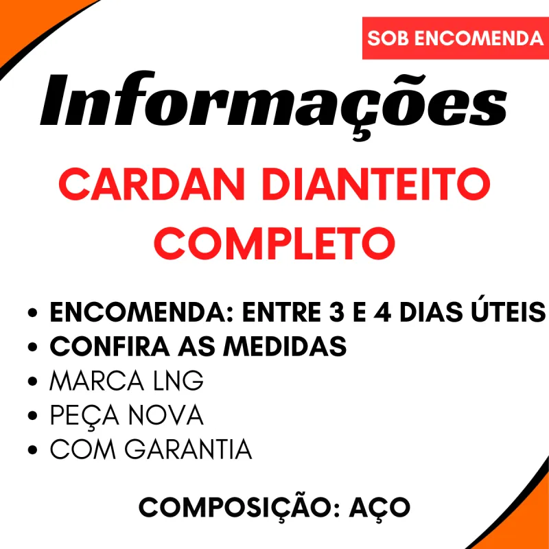 Cardan Completo Dianteiro Hilux 600mm Fechado