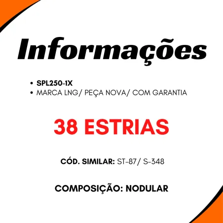 Terminal Câmbio 38 Estrias Nodular