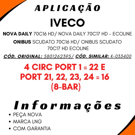 Válvula Proteção 4 Circ.Nova Daily