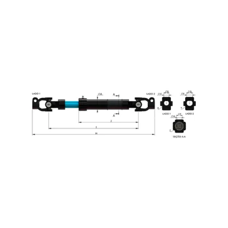 Coluna De Direção (Completa) Para Ônibus - K94 /K114/K124
