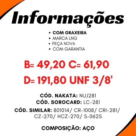 Cruzeta Cz-270 Volvo B10r/ N10/ N12/ Nl10/ Nl12