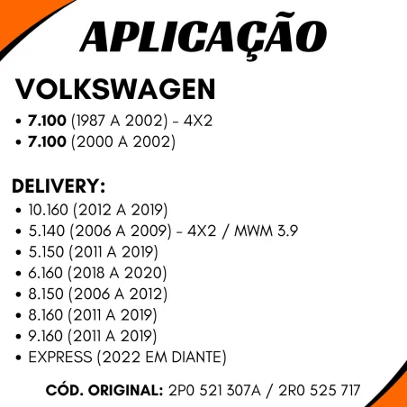Cruzeta Cz-292 Volkswagen 5140/ 9150/ 5140eod/ 8150eo
