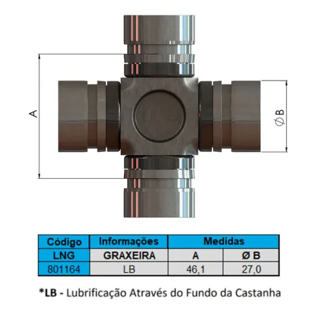 Cruzeta Mitsubishi L200 Antiga