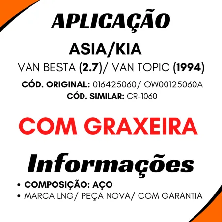 Cruzeta Cz-172 Asia/Kia Van Topic (1994...)/ Van Besta 2.7  016425060