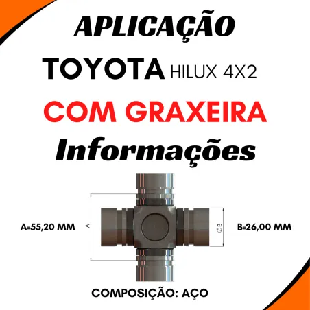 Cruzeta Toyota Hilux 4x2
