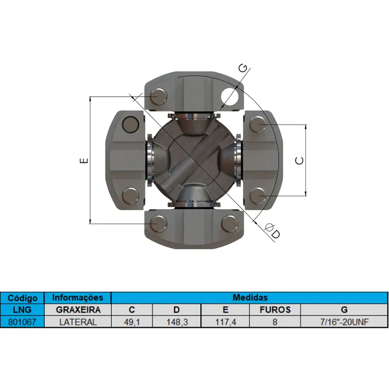 Cruzeta Cz-111 Terex  21683