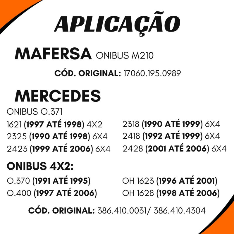 Cruzeta Cz-265 Volvo N10/ N12 6x4 Tras. - Entre Eixos
