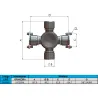 Cruzeta Cz-274 Volkswagen 16.300/ 17.300/ 23.310 6x2/ 24.220