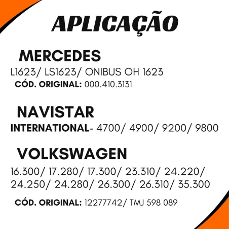 Cruzeta Cz-274 Volkswagen 16.300/ 17.300/ 23.310 6x2/ 24.220