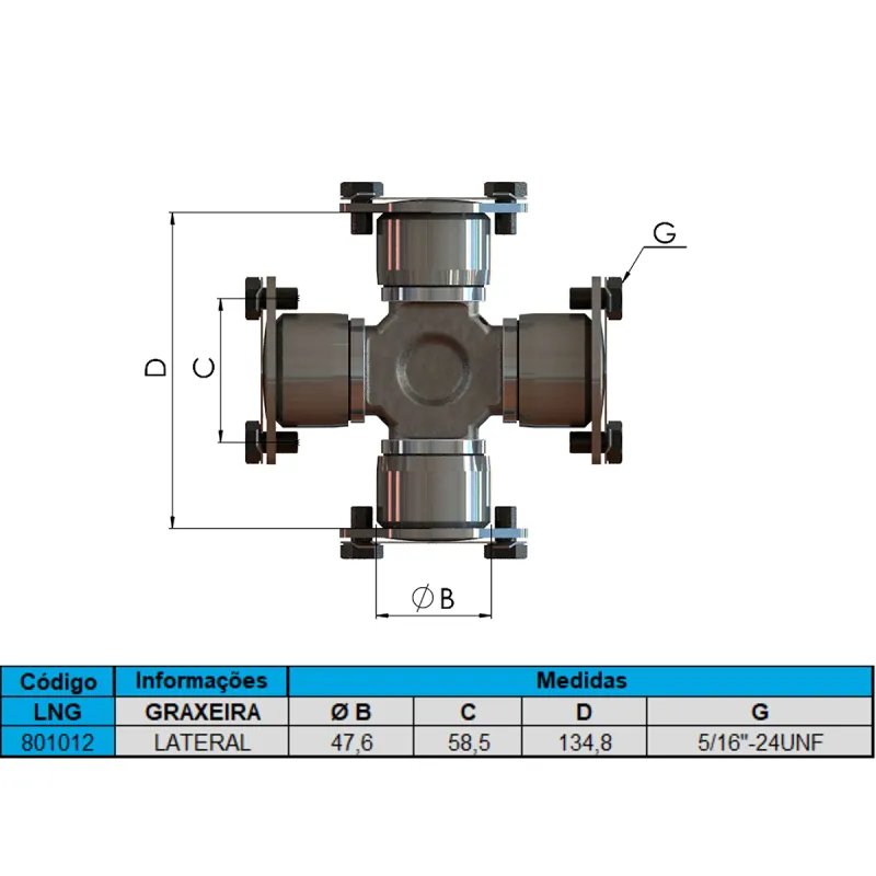 Cruzeta Cz-124 Volkswagen 24.220/ 24.250/ 26.300/ 26.260