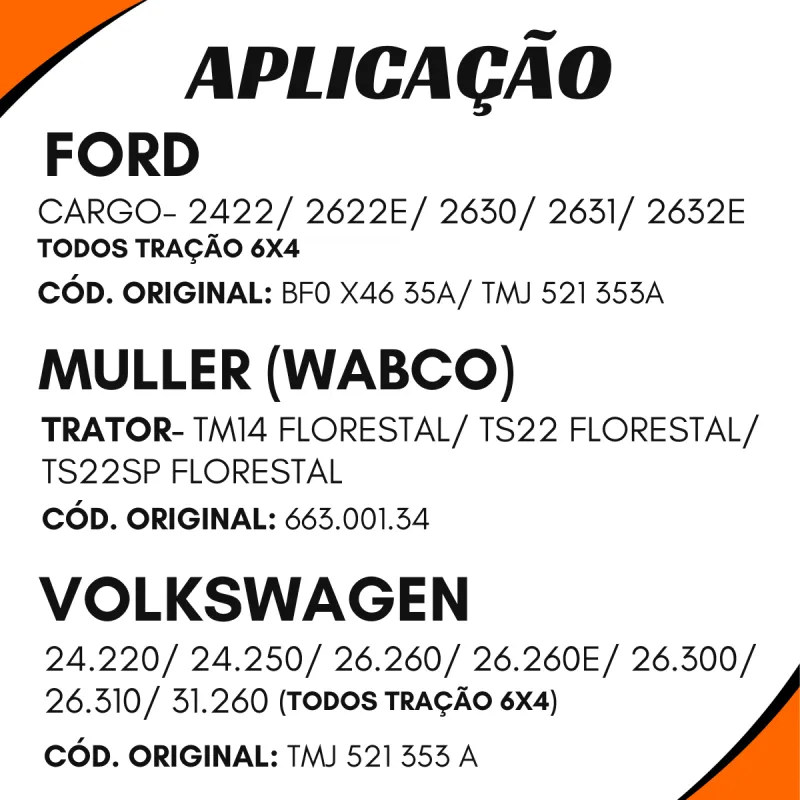Cruzeta Cz-124 Volkswagen 24.220/ 24.250/ 26.300/ 26.260