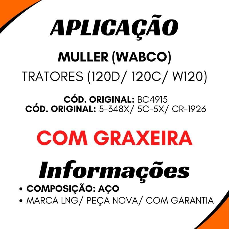 Cruzeta Cz-177 Muller (Wabco) Trator 120cd/W120 Bc4915