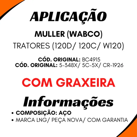 Cruzeta Cz-177 Muller (Wabco) Trator 120cd/W120 Bc4915