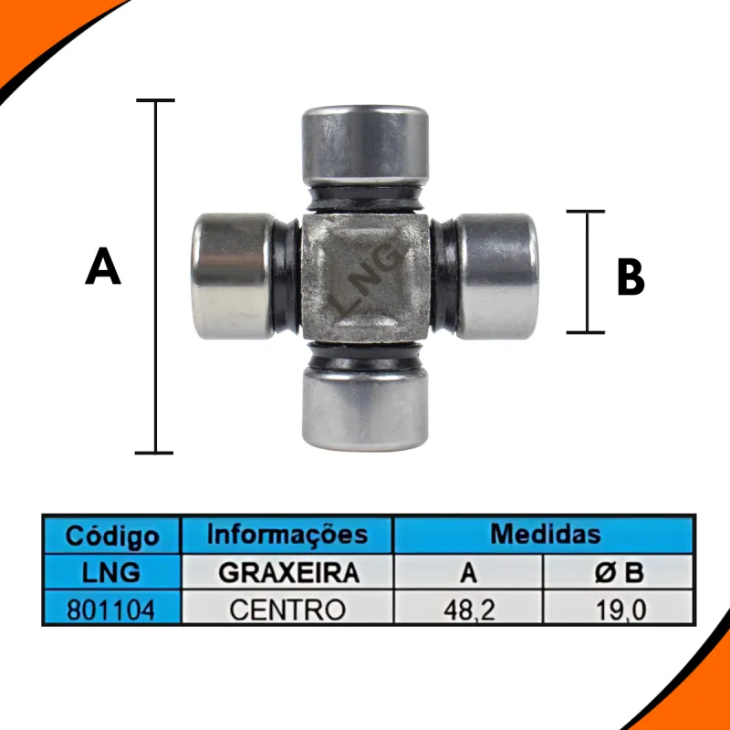 Cruzeta Cz-204 Mercedes L709/ 912/ Of809/ 812/ O371/ O400up/ Of1113