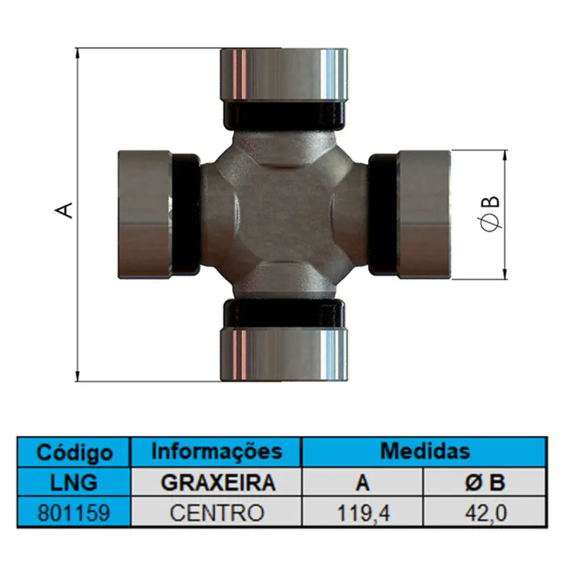 Cruzeta Volvo Máquinas 11708996